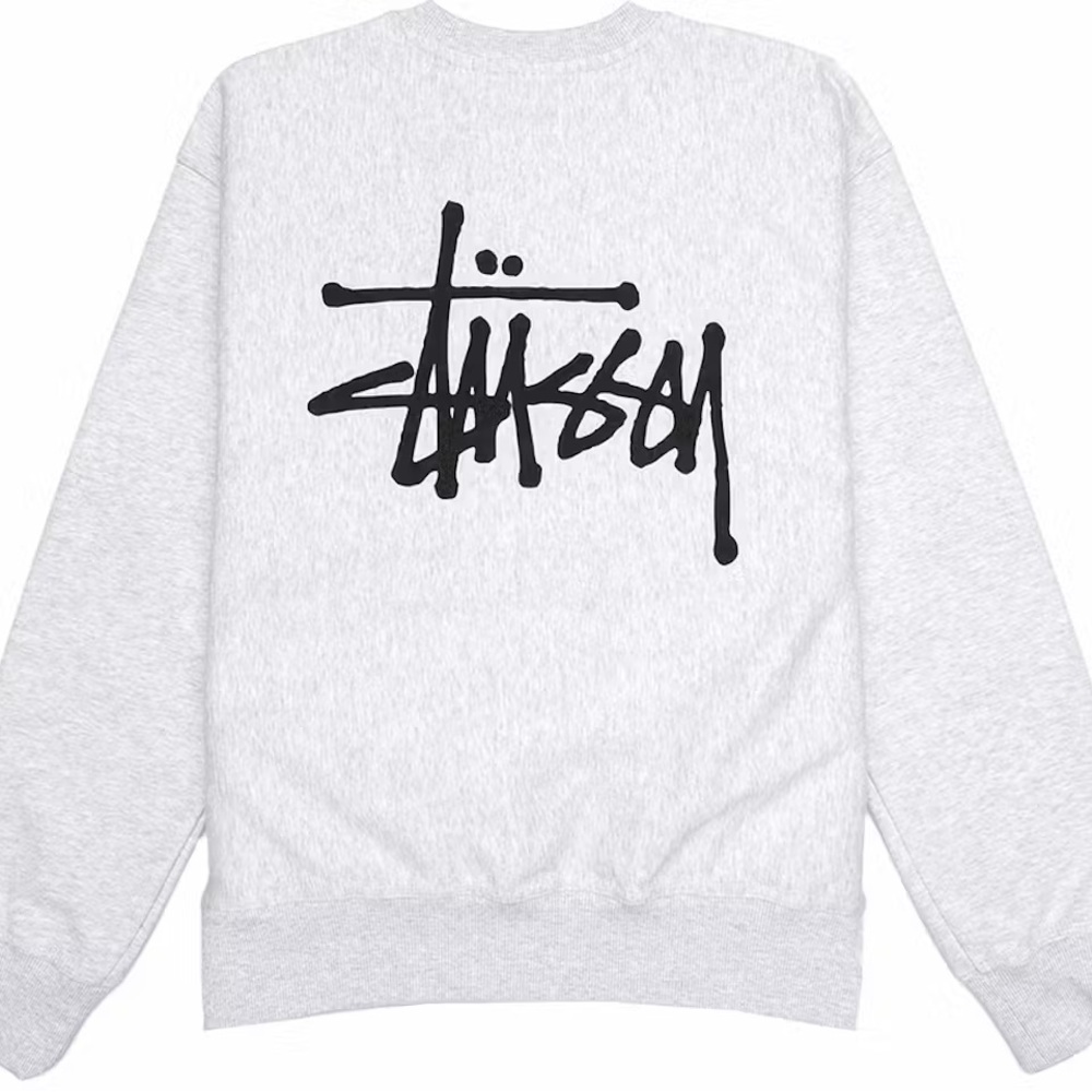 NWT Stussy Sweatshirt in Ash Heather (M)